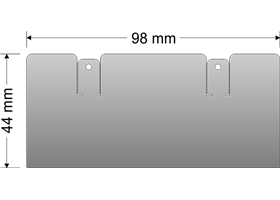 Dimensions of the basic sumo blade for Zumo chassis